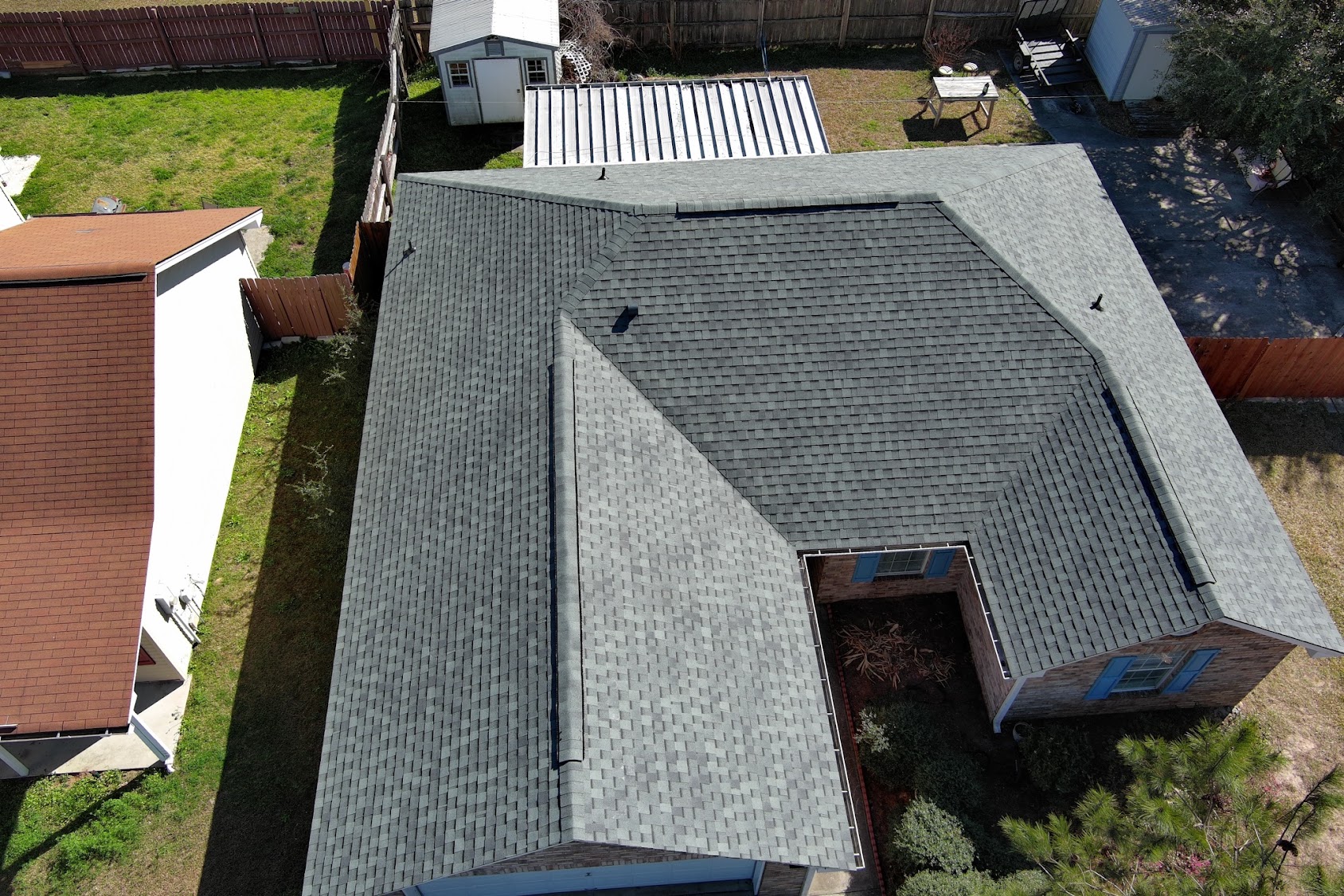 A multi-plane roof with valleys and slopes takes more time and labor to install than a simple gable roof.